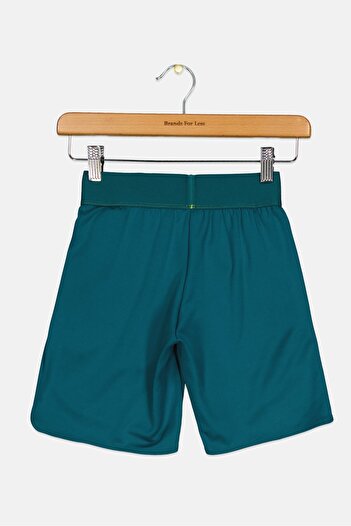 adidas Kids Boy Brand Logo Running Shorts, Teal Green