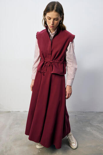 Touché Privé 100% Cotton Vest Skirt Set