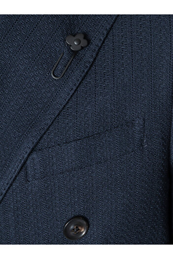LARDINI Blue double-breasted blazer