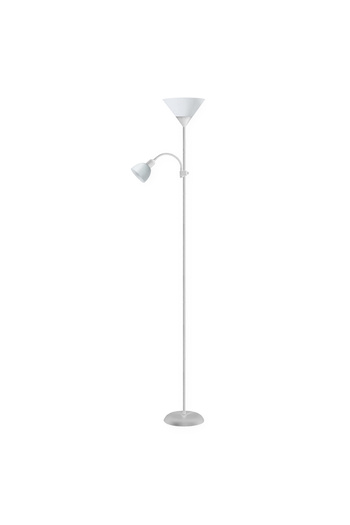 Platinet Lampa de podea Platinet PFLF066W, E27 si E14, 180cm, metal si plastic, alba