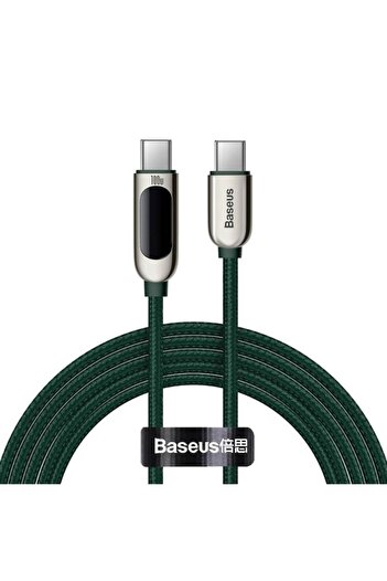 Baseus Display USB-C to USB-C Cable, 100W, Fast Charging, 2m, Green