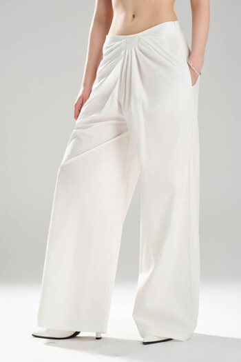 tw3 Women's Fold Detailed Design Wide Leg Trousers