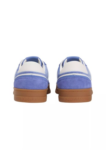 Tommy Hilfiger Kadın The Greenwich Kontrast Detaylı Süet Kort Sneaker - Mavi
