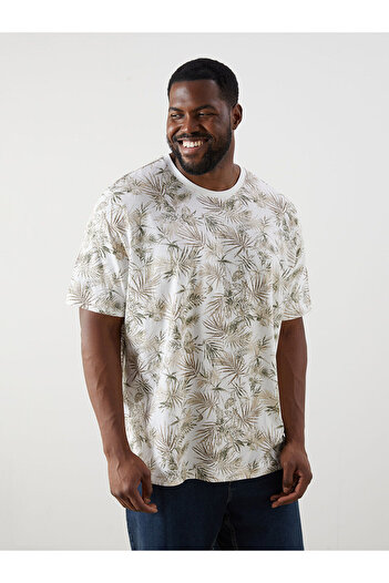 LC Waikiki New Season Crew Neck Floral Men's T-Shirt - S5Nq03Z8