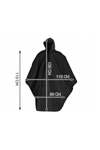 zola Rain cover, Zola®, universal, ideal for cycling, black, 130 x 115 cm