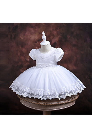 ddaniela D' Daniela - Sophia White Baby Party Dress