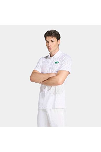 adidas Ανδρικό λευκό μπλουζάκι πόλο Pro Climacool Freelift (JL9675)
