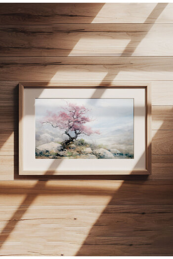 21mxm Imprimeu digital pe pânză, peisaje rurale și naturale, decor rustic pentru perete