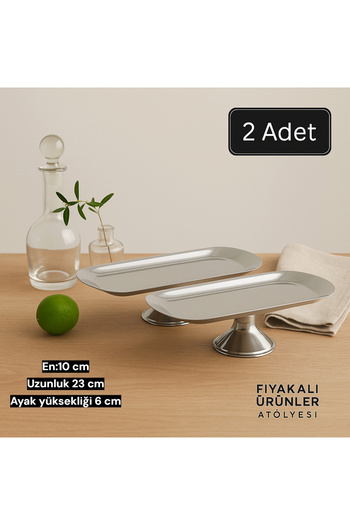 Fiyakalı Ürünler Atölyesi طبق تقديم على شكل قارب بطول 10 × 23 سم، طبق تقديم، طبق إفطار، طبق تقديم، مستحضرات تجميل، طبق مجوهرات