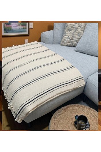 CESSTORE Cotton Hand-Woven Pique, Double Four Season Pique Cover 200 X 240 Cm. Natural Sofia