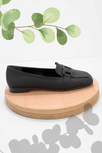 Bambi Матирани черни дамски мокасини 01641165709