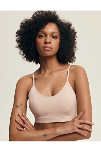 ESOTIQ Lightly Padded Bra with Removable Cups Top Design Basic Racerback Clip | Brew
