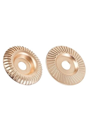 Globalport Retail Set of 2 Rasp Discs 125mm, Flat and Round, for Flex, Carving and Sanding Wood