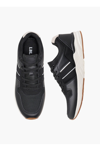 LBL by Shoexpress Men Panelled Sneakers with Lace-Up Closure