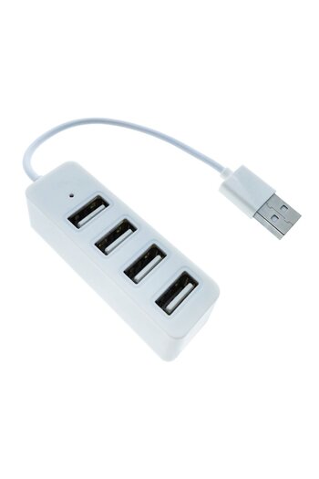 OEM Hub with 4 USB 2.0 ports and 10 cm long cable with USB type A male connector, with LED indicator