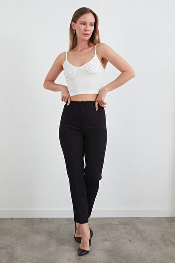 Fulla Moda Stone Embroidered Strap Bustier