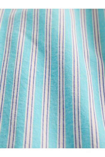 GAP Kız Çocuk Mavi Poplin Baggy Pantolon