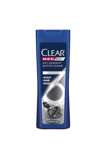 Clear Men 3in1 Active Clean Shampoo, 360 ml