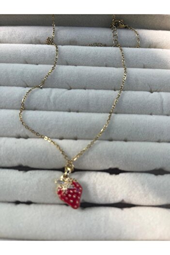EBAdizayn Young Stylish Steel Strawberry Necklace