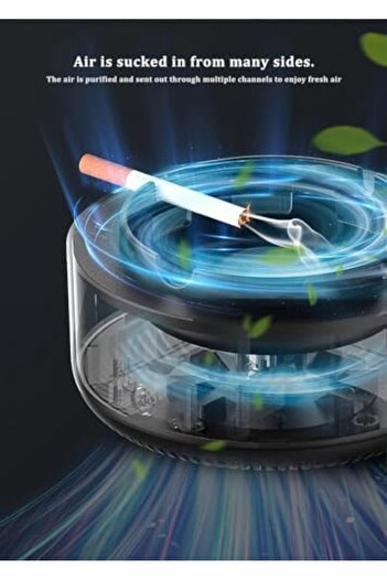 Hope Cigar Ashtray Air Purifier with Filter 2-in-1, Multifunctional Car Ashtray with Cover, Ashle