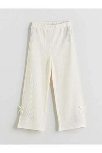 LC Waikiki New Season Elastic Waist Bow Detailed Girls' Pants - S5Qc17Z4
