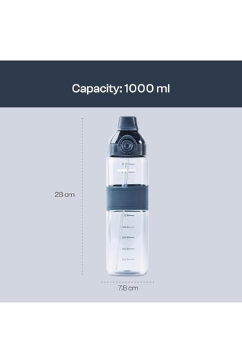 Winsor Pinnacle Piccolo Hydration Bottle (1 L, Navy Blue)