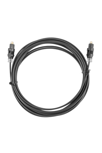 Lanberg Cablu audio optic digital, lungime 3 m, 42241, 2 conectori tip TosLink tata, negru