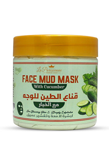 ECOLYTE+ La Parisienne Face Mud Mask, Deep Cleanse, Tighten & Exfoliate, Blemish Fighting (Cucumber, 500g)