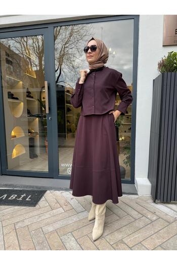 TERZİ DÜKKANI Eliza Short Shirt Burgundy