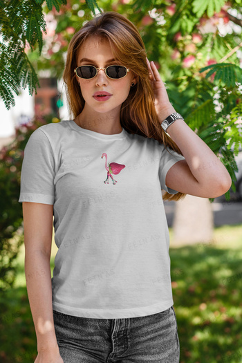 feinas Γυναικείο Tshirt - Flamingo