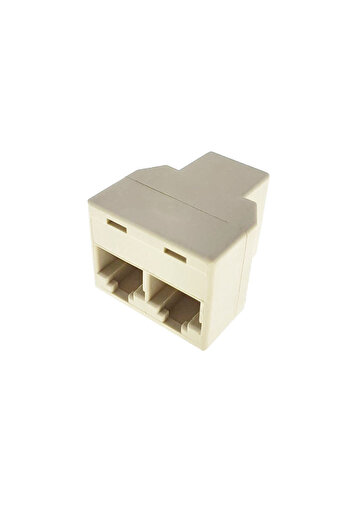 OEM Conector multiplicator retea UTP RJ45 8p8c mama la 2 porturi mama RJ45, bej