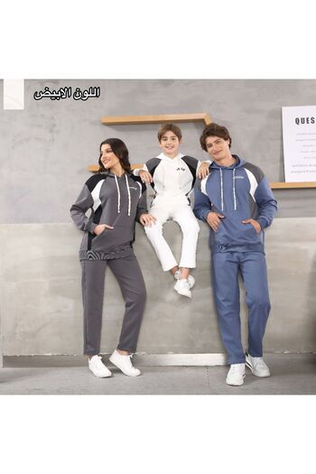 ALANAQA Boys' Winter Oversized Hoodie Set for Unisex, Ages 6-16 Years