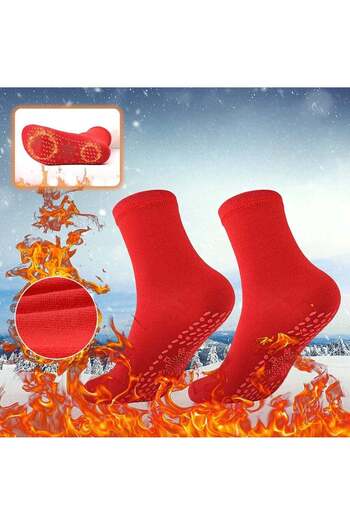 Bonjour Heated Socks Tourmaline Self Heating Magnetic Winter Socks for Men Women