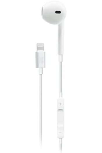 Promate Mono Earbuds with Lightning Connector, Ergonomic MFi Certified HD Mono Earphone with Mic, No