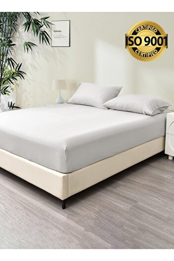 Master Home Textile 100% Rayon Of Bamboo Cooling Fitted Sheet Set, 3Pcs Queen Size, Silky Soft, Fits 160x200cm Bed