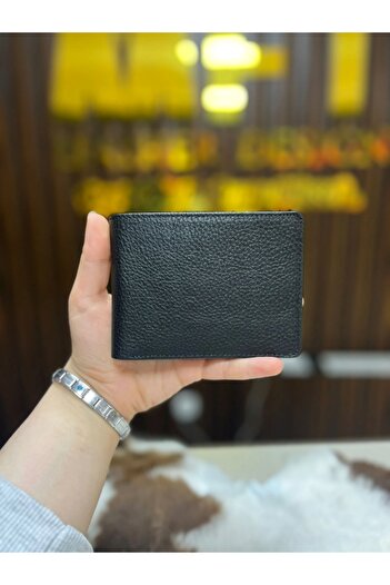 SANATE COLLECTION Hakiki Deri Erkek Fermuarlı Cüzdan – Kişiye Özel İsim/Marka Yazılır