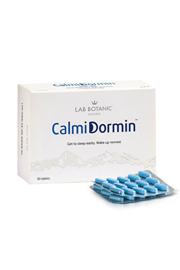 LAB BOTANIC BAVARIA Calmidormin Natural Vitamin Supplements | Insomnia & Sleeplessness Relief Tablets -30 Tablets
