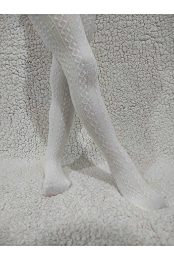 DÜVEN Knitwear Fabric Karina Girl's Vanilla Pantyhose