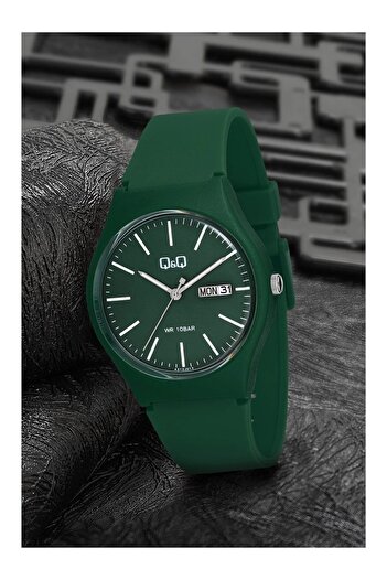 Q&Q Original 2 Years Warranty Waterproof Khaki Green Watch