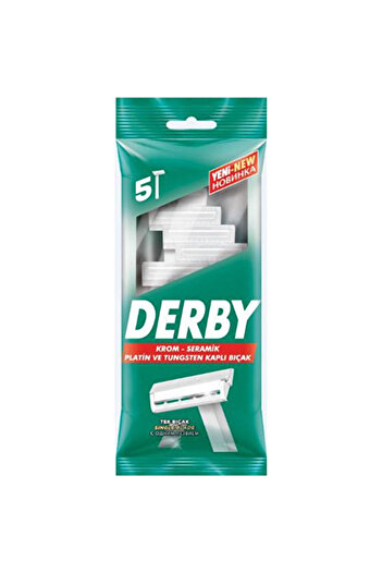 Derby Single Blade 5 Pack Razor Blades