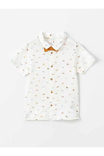 LC Waikiki Short Sleeve Printed Baby Boy Shirt and Shorts Set of 2
