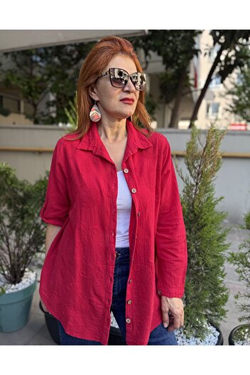 DenizEge Brode Shirt Red