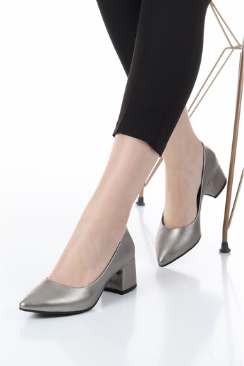 Aldina Nucci Women's Thick Heel Stiletto Women's Heeled Shoes # 1020