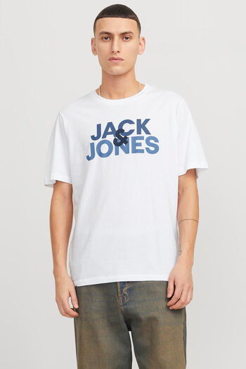 Jack & Jones T-Shirt Logo Rundhals-T-Shirt