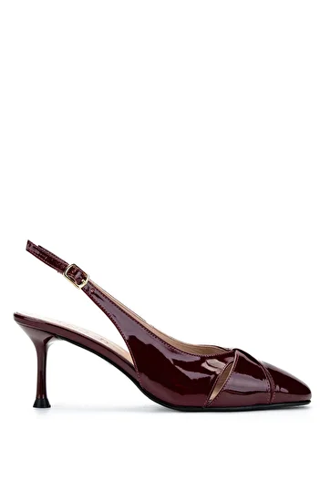 Tamer Tanca Women's Genuine Leather Cherry Heeled Shoes