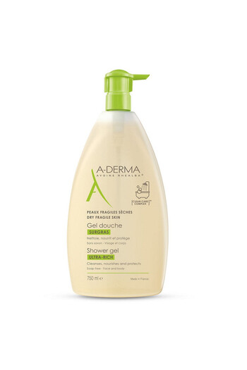 A-DERMA Ultra-rich foaming shower gel with oat milk, A-Derma, Shower gel, 750 ml