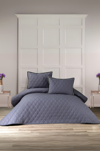 BELENAY HOME Vita 3 Piece Bedspread Set – Double, Fiber Filled, Flounced Pillowcases