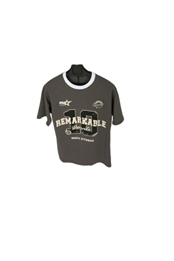 ALANAQA Boys' oversized unisex T-shirt, ages 3-13 years