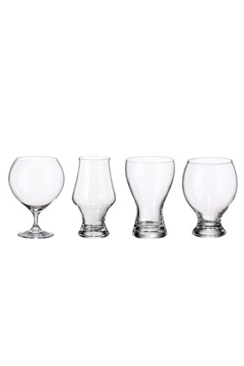 MAISON FORINE Set of 4 mixed craft beer glasses, Craft III