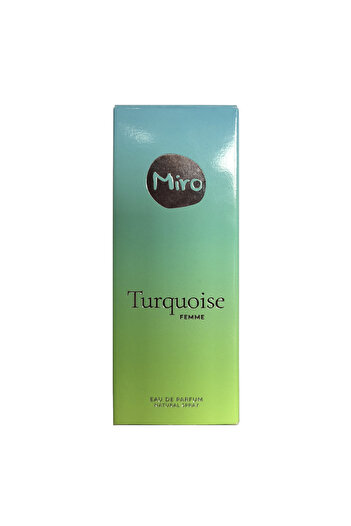 Miro Perfumes Miro Turquoise Eau de Parfum with bergamot, fig and sandalwood, 50 ml